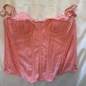 Urban outfitters pink corset top